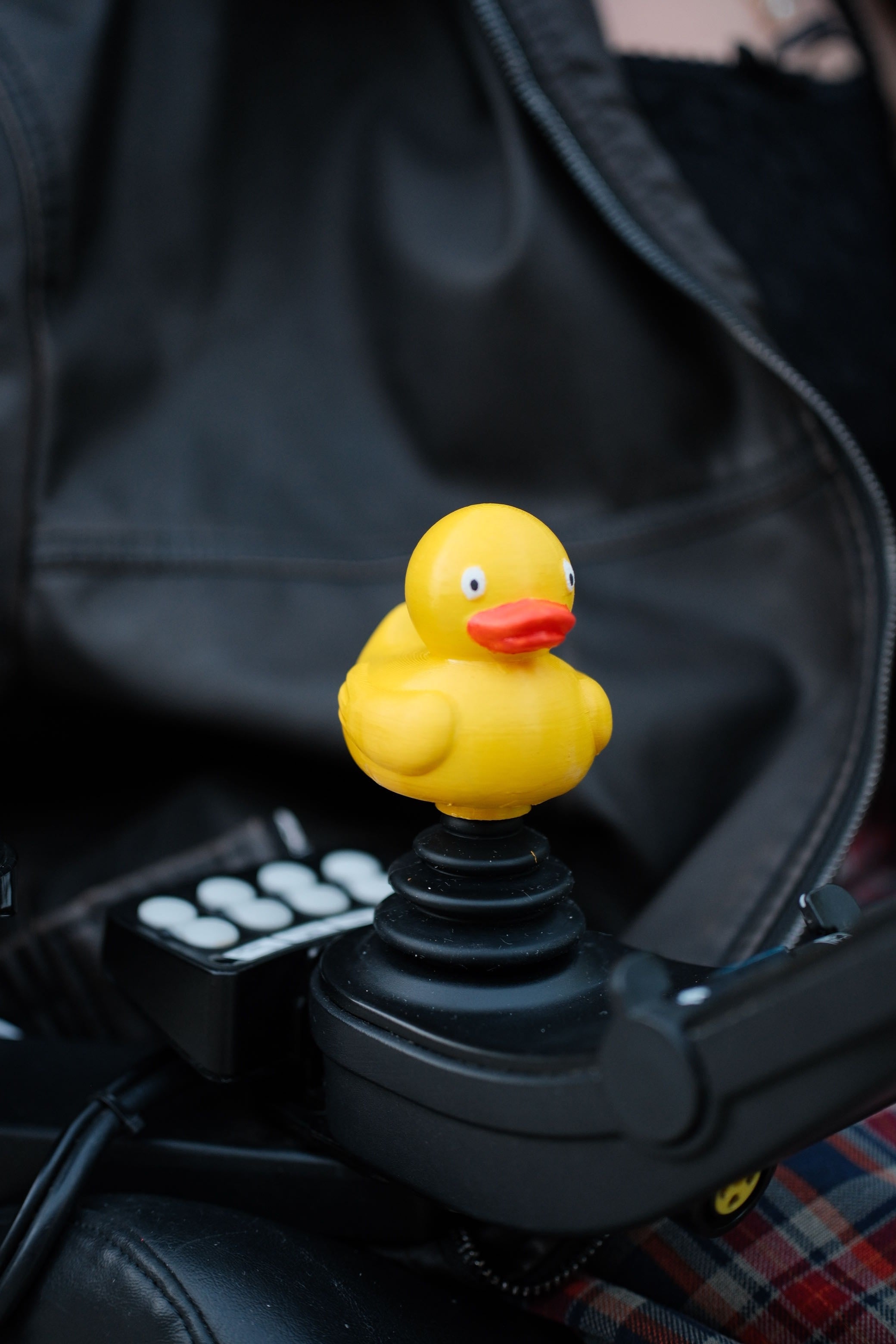Rubber Ducky Joystick Topper for Power Wheelchair
