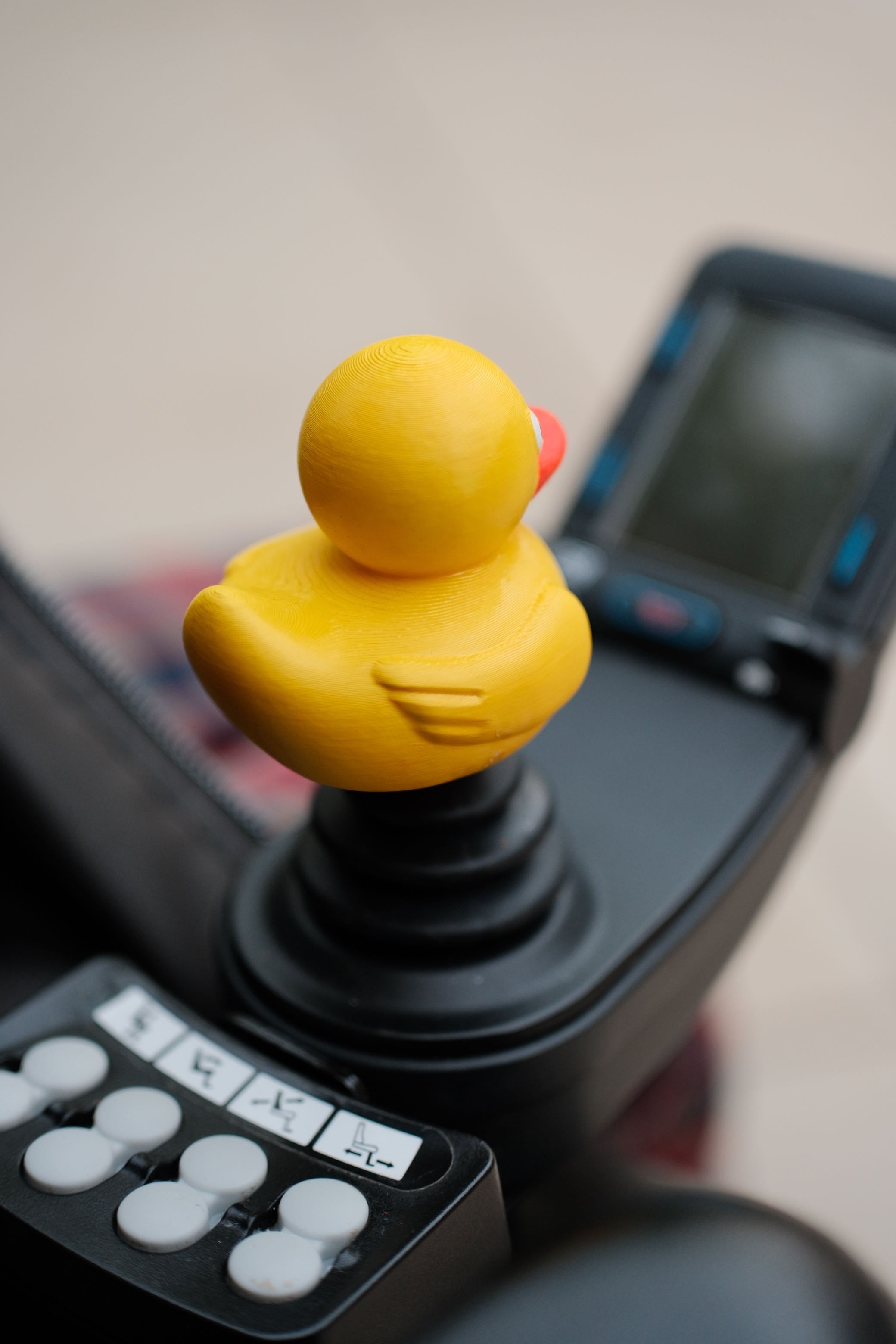 Rubber Ducky Joystick Topper for Power Wheelchair