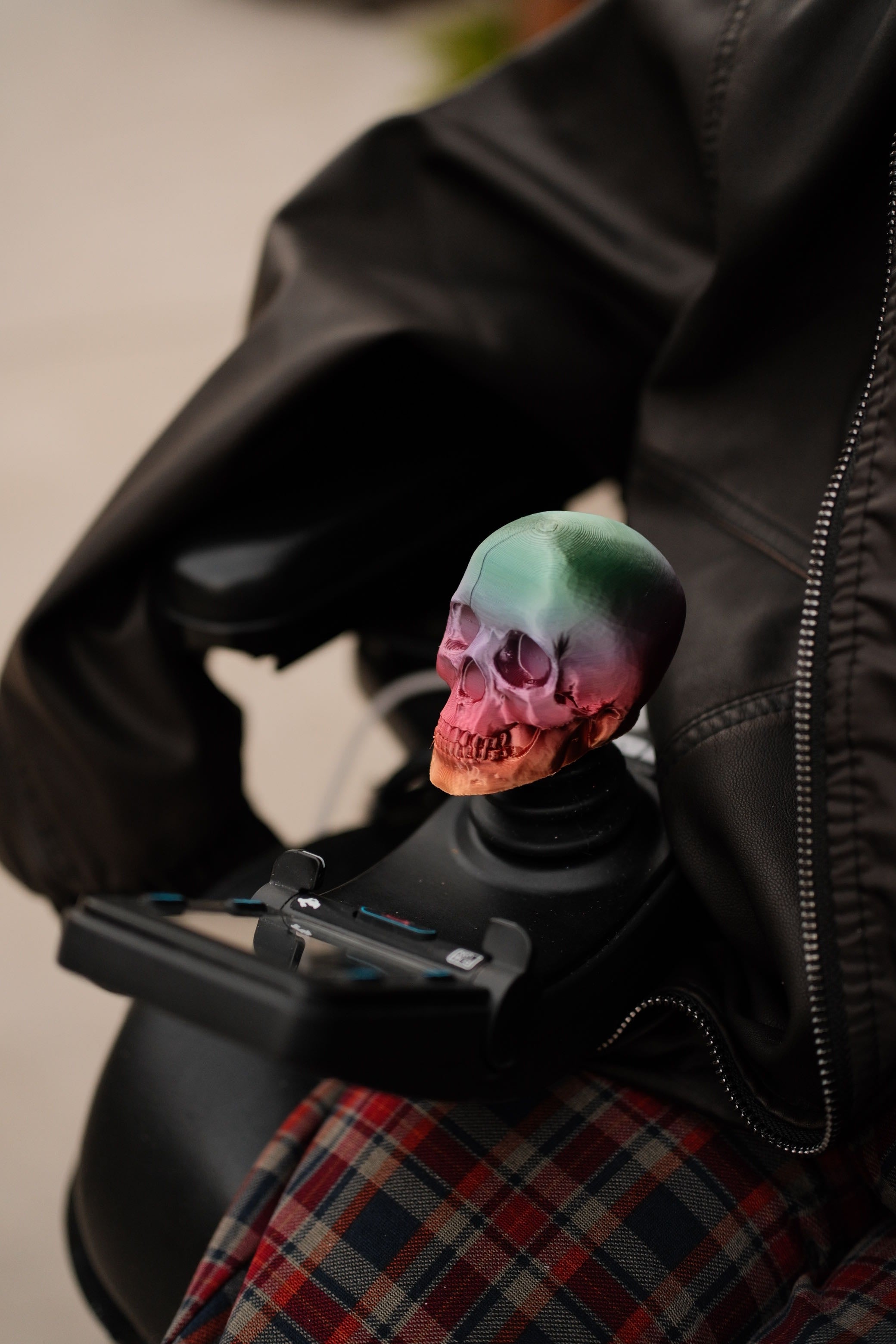 Skull Joystick Topper for Power Wheelchair