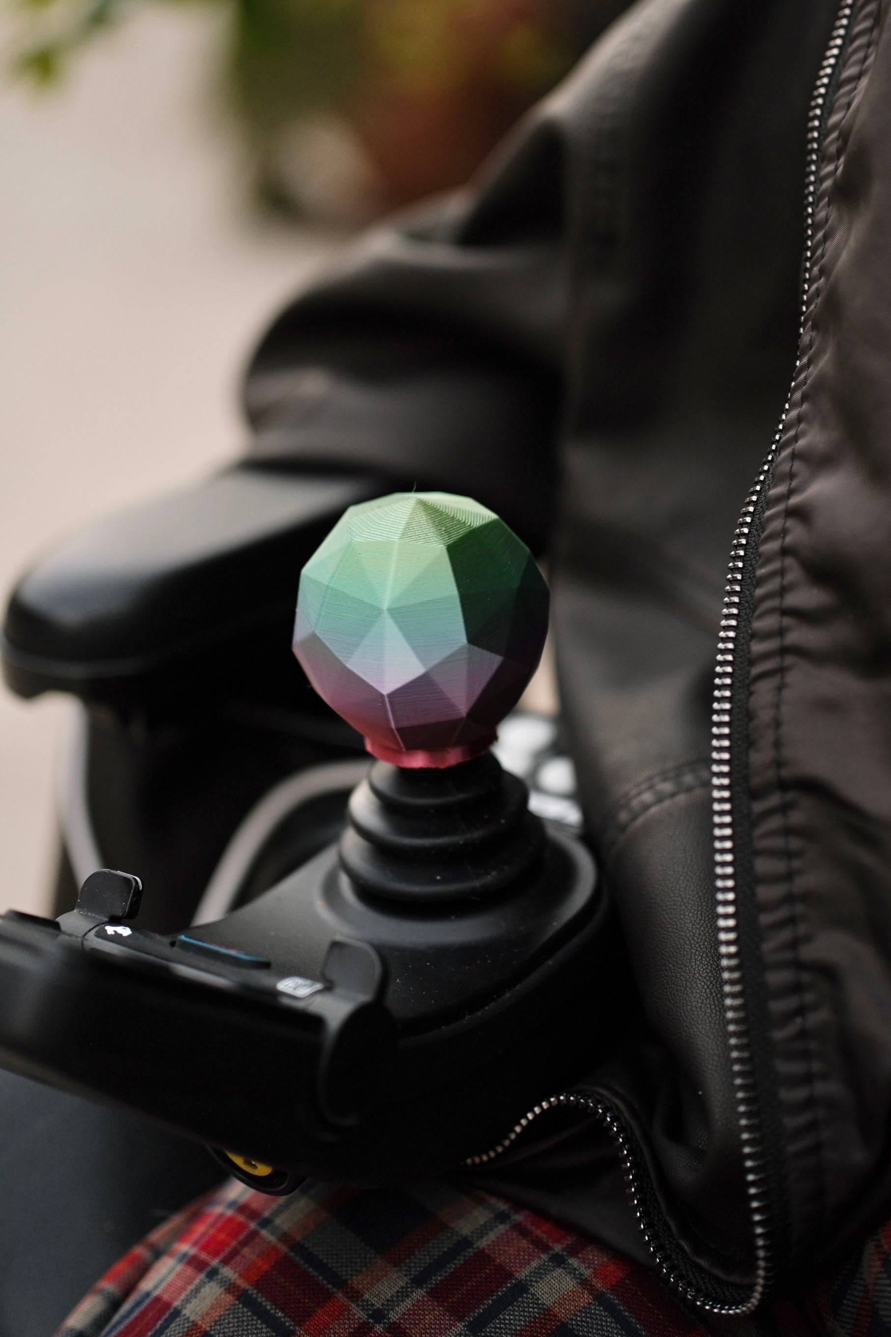 Geometric Sphere Joystick Topper for Power Wheelchair